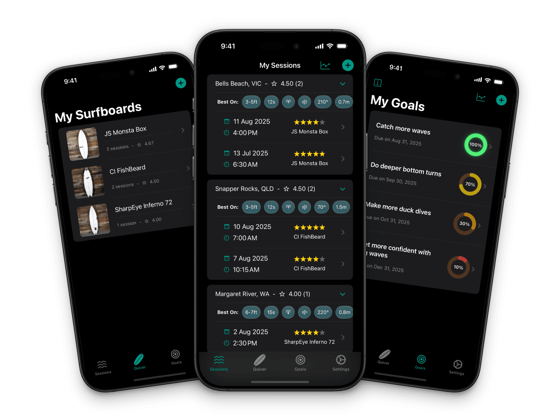 Surf Log app preview