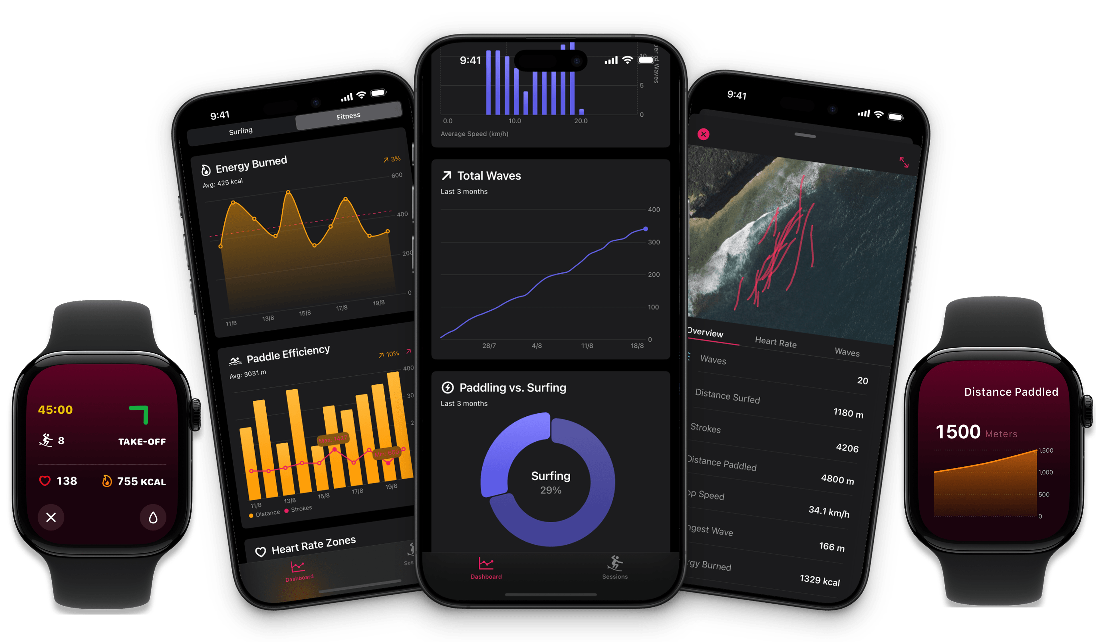 Gone Surfing app interface